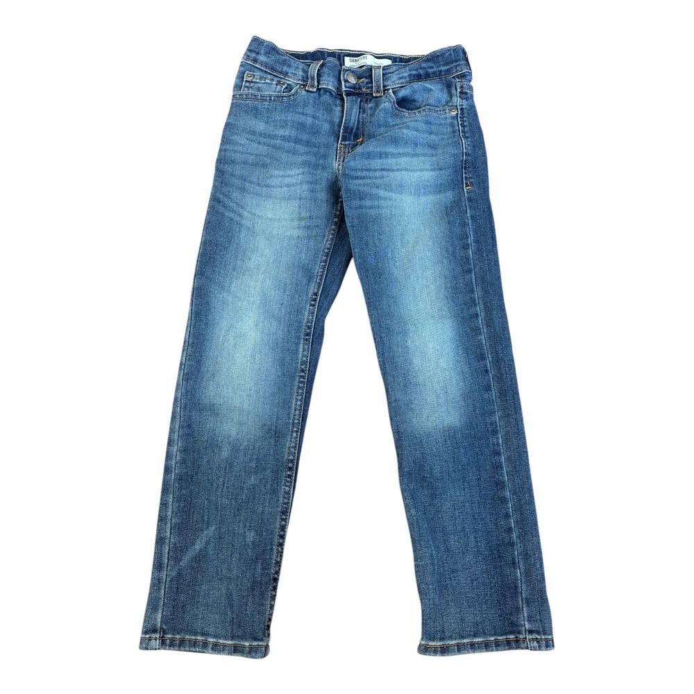 Signature Levi Strauss‎ & Co. Boys Athletic Fit Blue Jeans - Size 7 Reg